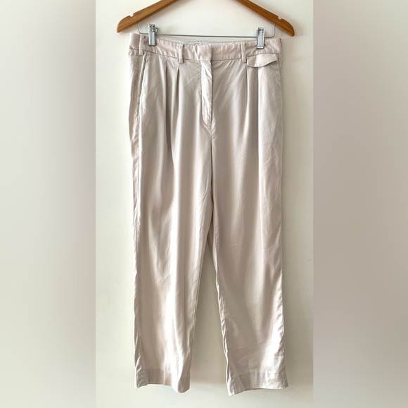 BABATON Linen Blend Khaki Casual Pants Aritzia - Picture 2 of 6